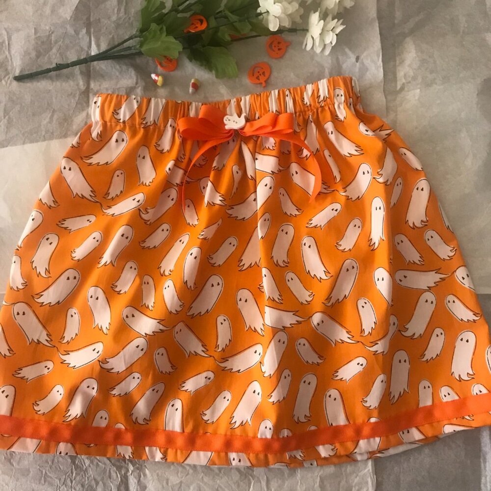 Halloween Ghost elastic Waist skirt 6